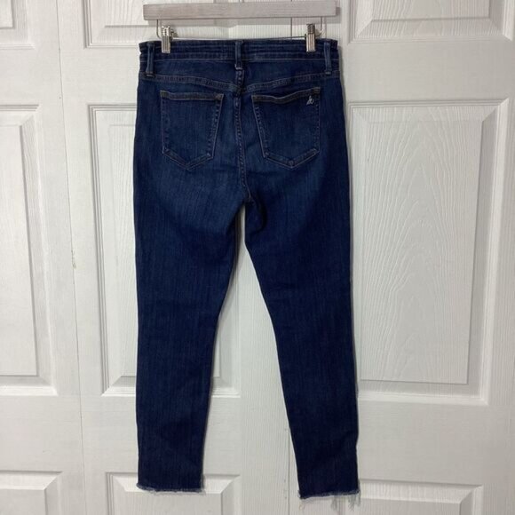 Sam Edelman Jeans The Kitten Mid Rise Skinny Ankle Size 29 Women's Raw Hem - Picture 2 of 11